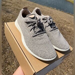 NWT Allbirds Wool Runner Mens Heather Gray and Beige Size 11